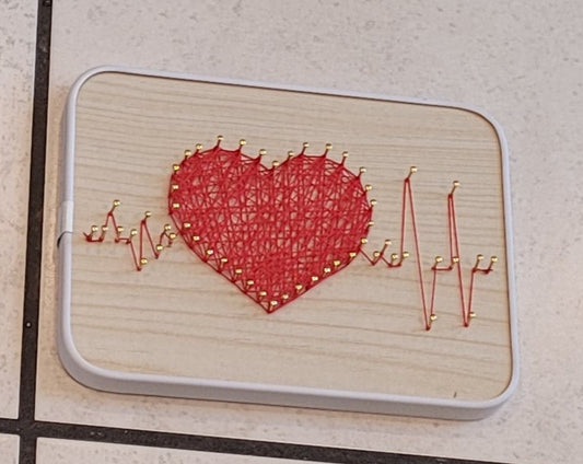 Heartbeat String Art