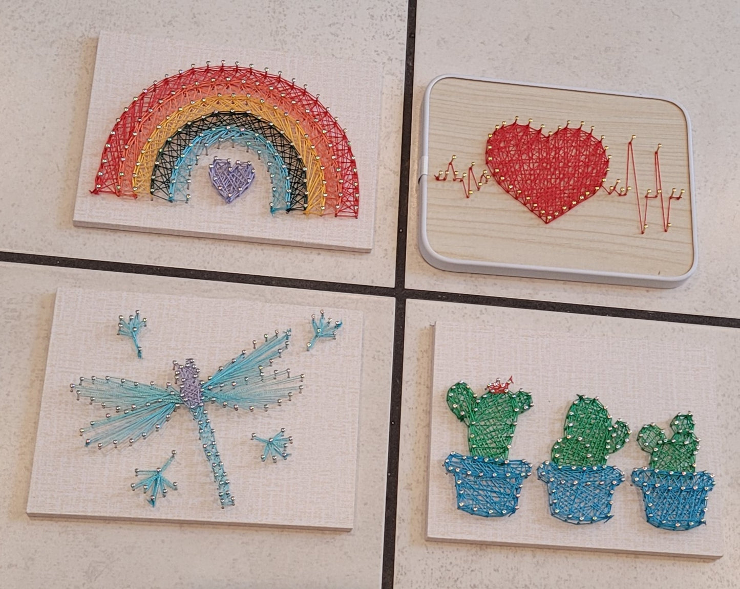 Heartbeat String Art